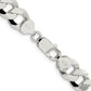 22 Inch Sterling Silver 10.6mm Beveled Curb Chain