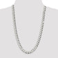 26 Inch Sterling Silver 10.6mm Beveled Curb Chain