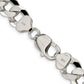 22 Inch Sterling Silver 12.3mm Beveled Curb Chain