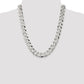 22 Inch Sterling Silver 13mm Beveled Curb Chain