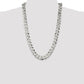 26 Inch Sterling Silver 13mm Beveled Curb Chain