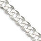 26 Inch Sterling Silver 13mm Beveled Curb Chain