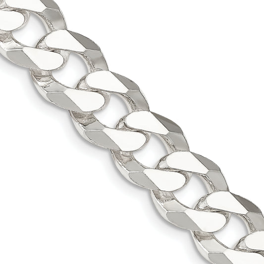 20 Inch Sterling Silver 14mm Beveled Curb Chain