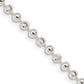 18 Inch Sterling Silver 3mm Fancy Beaded Chain