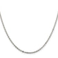 24 Inch Sterling Silver 2mm Flat Link Cable Chain