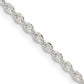 20 Inch Sterling Silver 2mm Flat Link Cable Chain