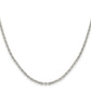 18 Inch Sterling Silver 2.75mm Flat Link Cable Chain