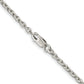 18 Inch Sterling Silver 2.75mm Flat Link Cable Chain