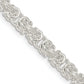 30 Inch Sterling Silver 4.75mm Rounded Byzantine Chain