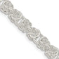 18 Inch Sterling Silver 5.5mm Rounded Byzantine Chain