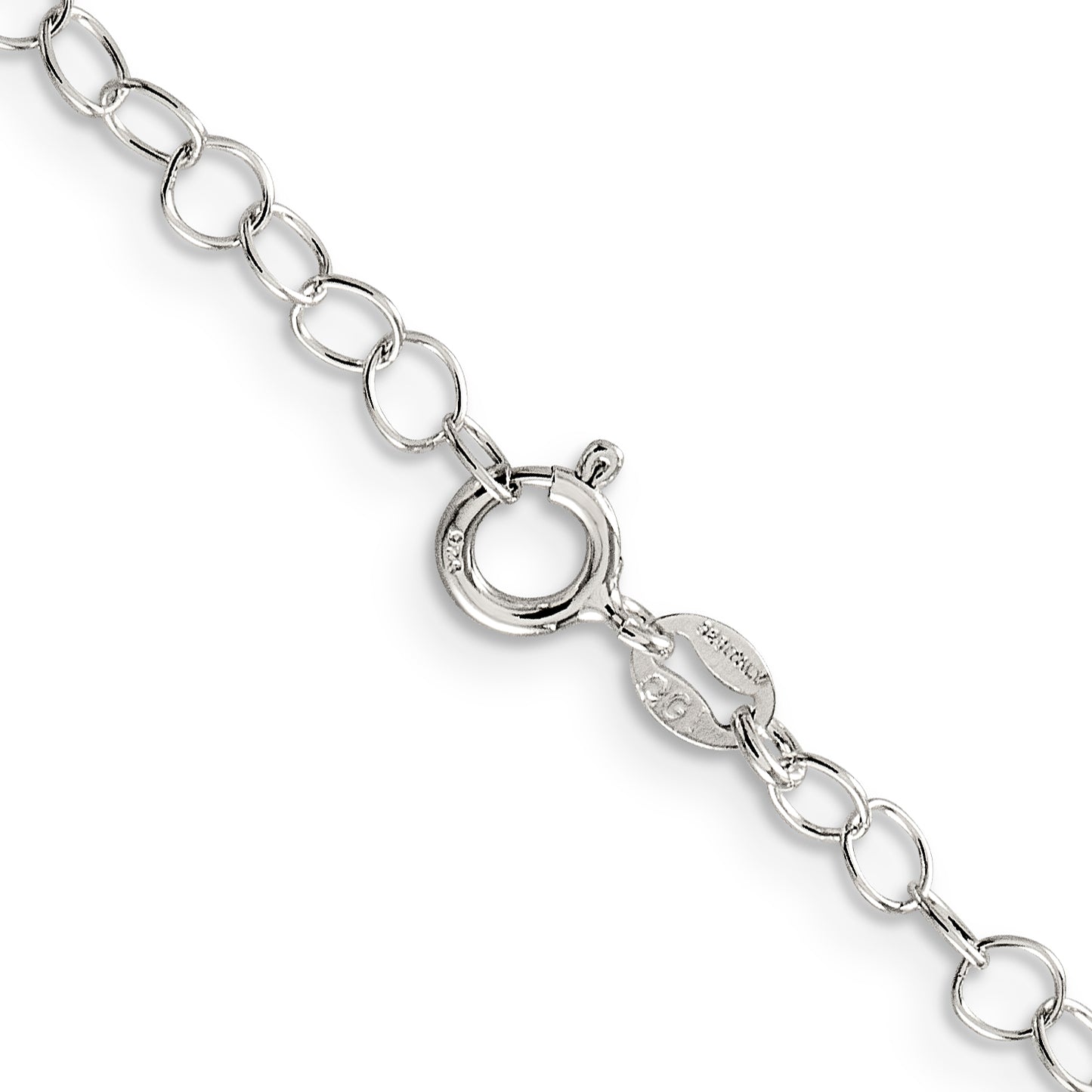 24 Inch Sterling Silver 3.5mm Fancy Cable Chain