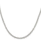 16 Inch Sterling Silver 3.75mm Oval Cable Chain