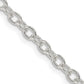 18 Inch Sterling Silver 3.75mm Oval Cable Chain