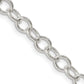 24 Inch Sterling Silver 5.3mm Oval Cable Chain