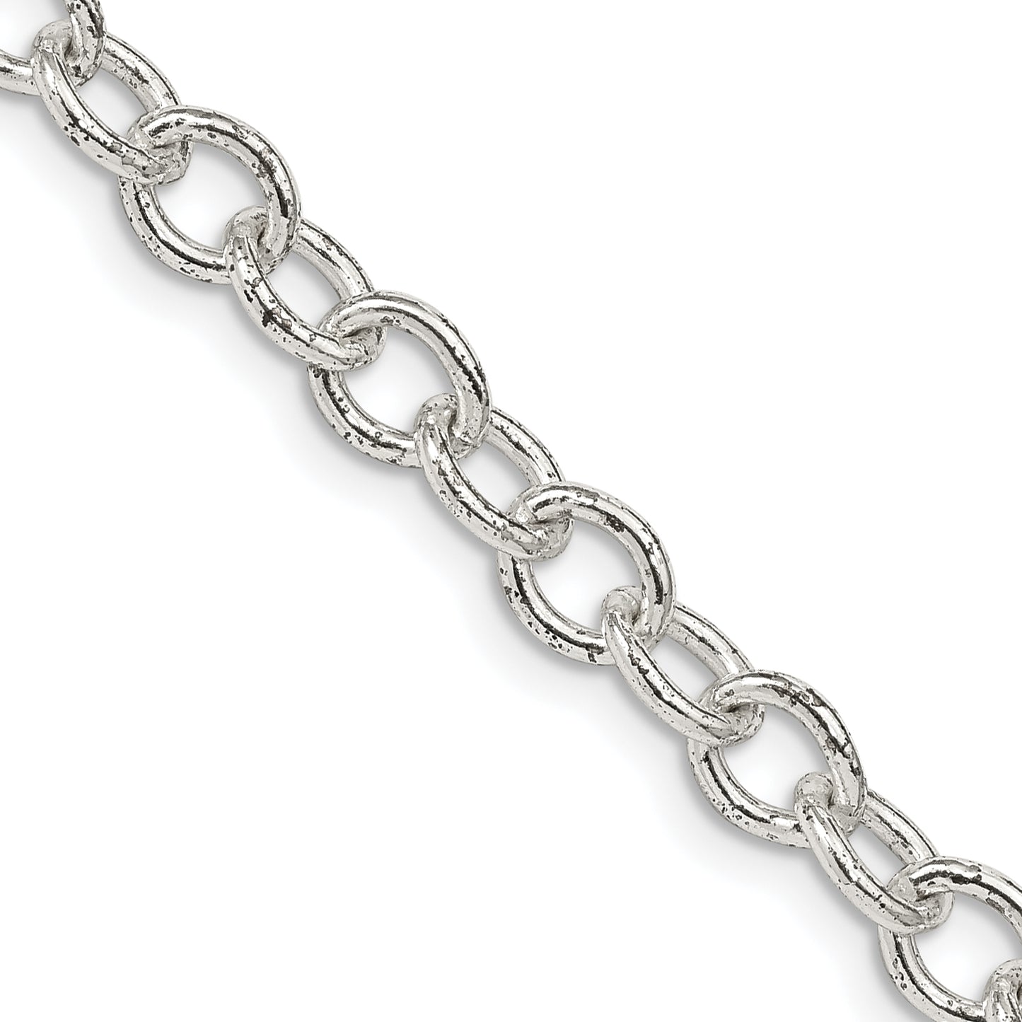 16 Inch Sterling Silver 5.75mm Oval Cable Chain