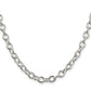 16 Inch Sterling Silver 6.8mm Oval Cable Chain