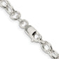 16 Inch Sterling Silver 6.8mm Oval Cable Chain