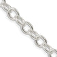 16 Inch Sterling Silver 6.8mm Oval Cable Chain