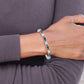 7.25 Inch Sterling Silver Rhodium-Plated London Blue/Sky Blue Topaz Bracelet