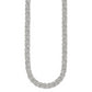 Sterling Silver Polished Byzantine Link Necklace