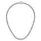 Sterling Silver Polished Byzantine Link Necklace