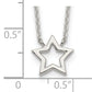 Sterling Silver Cut-Out Star Pendant Necklace