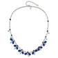 Sterling Silver Blue Crystal/Lapis/Amazonite/Fw Cultured Pearl Neck