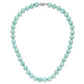 Sterling Silver 10-10.5mm Smooth Beaded Amazonite Necklace W/Sterling S.Rh Clasp