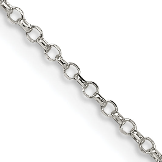 22 Inch Sterling Silver 1.5mm Diamond-Cut Cable Chain