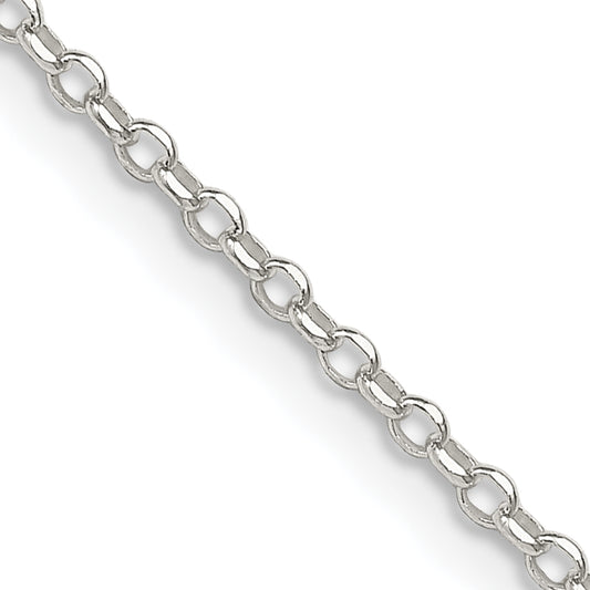 16 Inch Sterling Silver 1.75mm Diamond-Cut Cable Chain