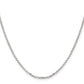 20 Inch Sterling Silver 2.2mm Diamond-Cut Cable Chain