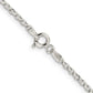 18 Inch Sterling Silver 2.2mm Diamond-Cut Cable Chain