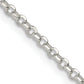 22 Inch Sterling Silver 2.2mm Diamond-Cut Cable Chain