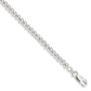 6 Inch Sterling Silver Polished Beaded Chain With 1In Ext. Children'S Bracelet