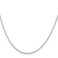 26 Inch Sterling Silver 2mm Beaded Chain