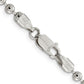 16 Inch Sterling Silver 4mm Beaded Chain