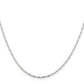 16 Inch Sterling Silver 1.5mm Fancy Beaded Chain