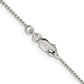 16 Inch Sterling Silver 1.25mm Beaded Chain