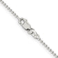 16 Inch Sterling Silver 1.5mm Beaded Chain