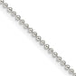 16 Inch Sterling Silver 1.5mm Beaded Chain