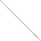 22 Inch Sterling Silver 1.5mm Beaded Chain W/4In Ext.