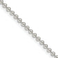 16 Inch Sterling Silver 2.35mm Beaded Chain