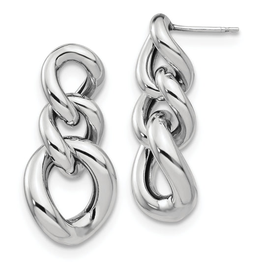 Sterling Silver Polished Post Dangle Earrings