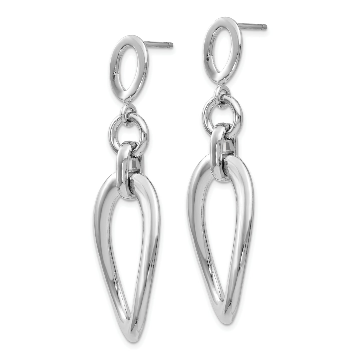 Sterling Silver Polished Post Dangle Earrings