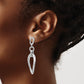 Sterling Silver Polished Post Dangle Earrings