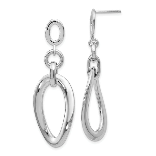 Sterling Silver Polished Post Dangle Earrings