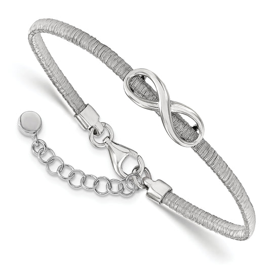 7 Inch Sterling Silver Infinity W/1In Ext. Bracelet