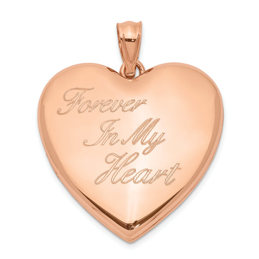 Sterling Silver Rose-Tone Forever In My Heart Ash Holder Locket