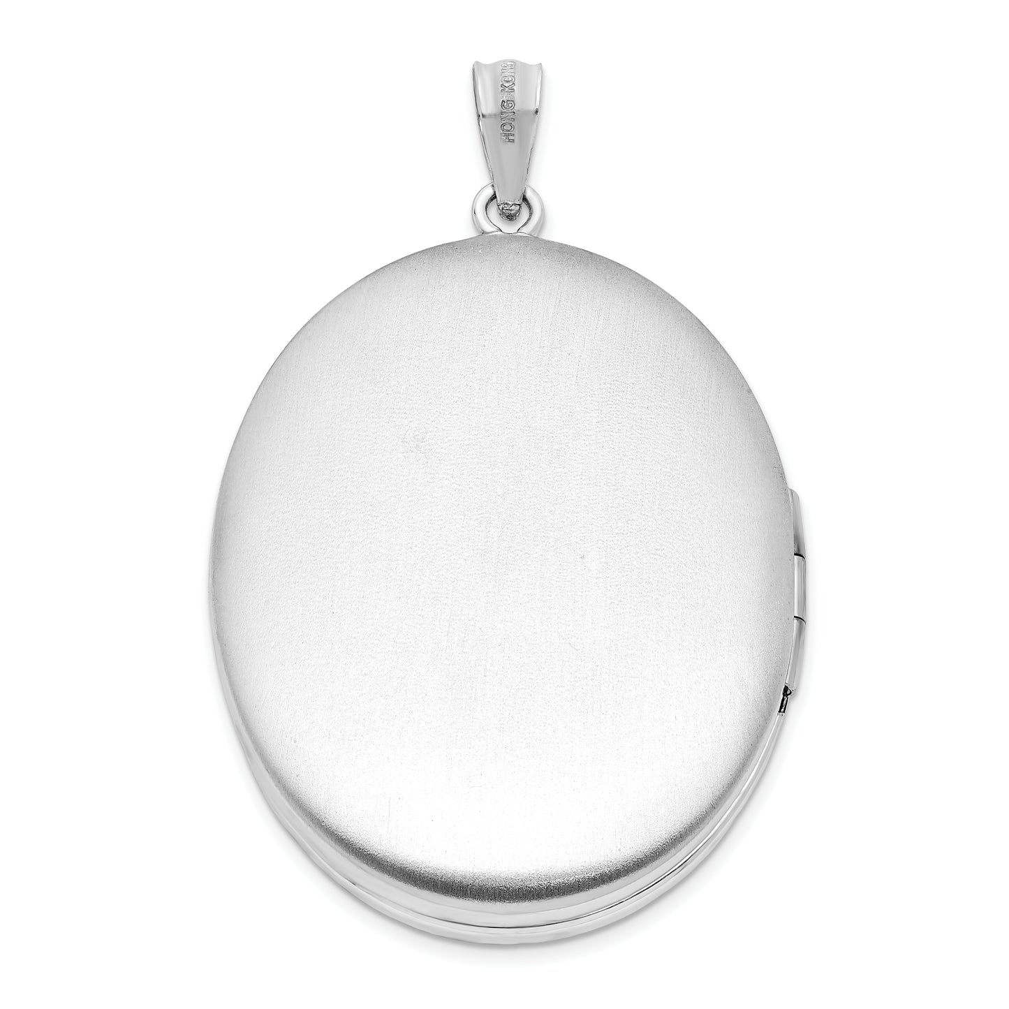 Sterling Silver Rhodium-Plated Forever In My Heart Ash Holder Oval Locket