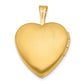 Gold Filled 14/20 1/20 Satin And Polished 2-Frame 15mm Heart Locket